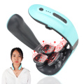 wholesale private label heating electric neck shoulder massager with 4 massage heads